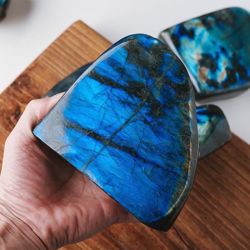 Olivenorma Natural Labradorite Rough Stone Gemstone Decoration - image 15