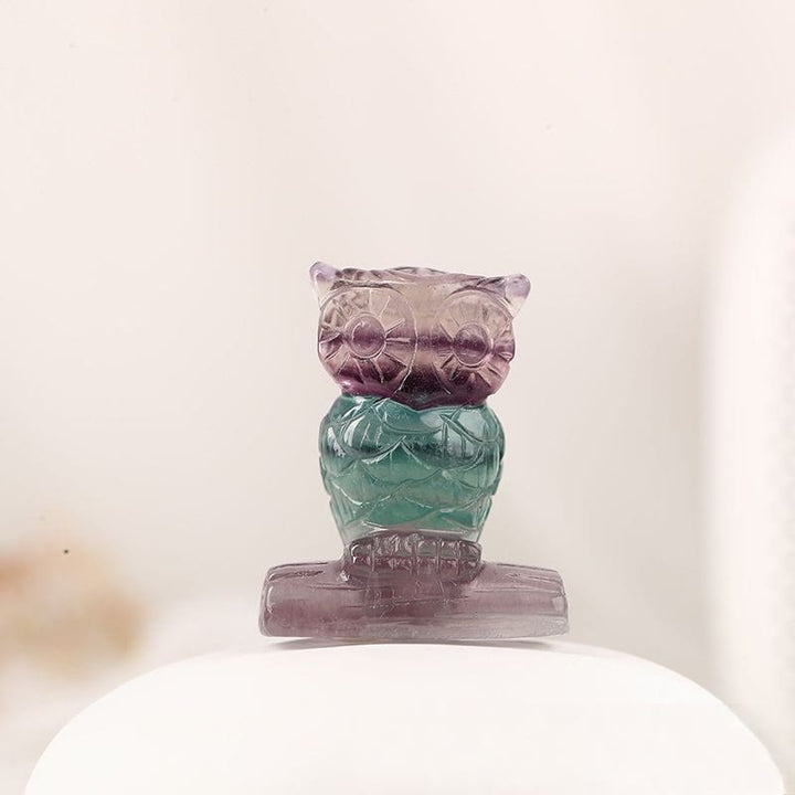 Olivenorma Fluorite Candy Color Owl Ornament - image 3
