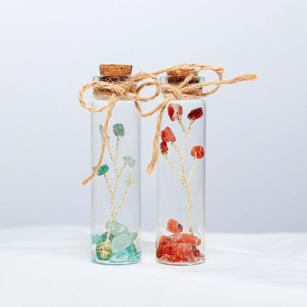 Olivenorma Chakra Crystal Crushed Stone Glass Bottle Decoration - image 4