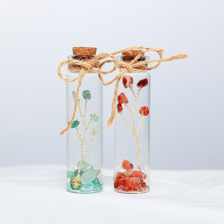 Olivenorma Chakra Crystal Crushed Stone Glass Bottle Decoration - image 4