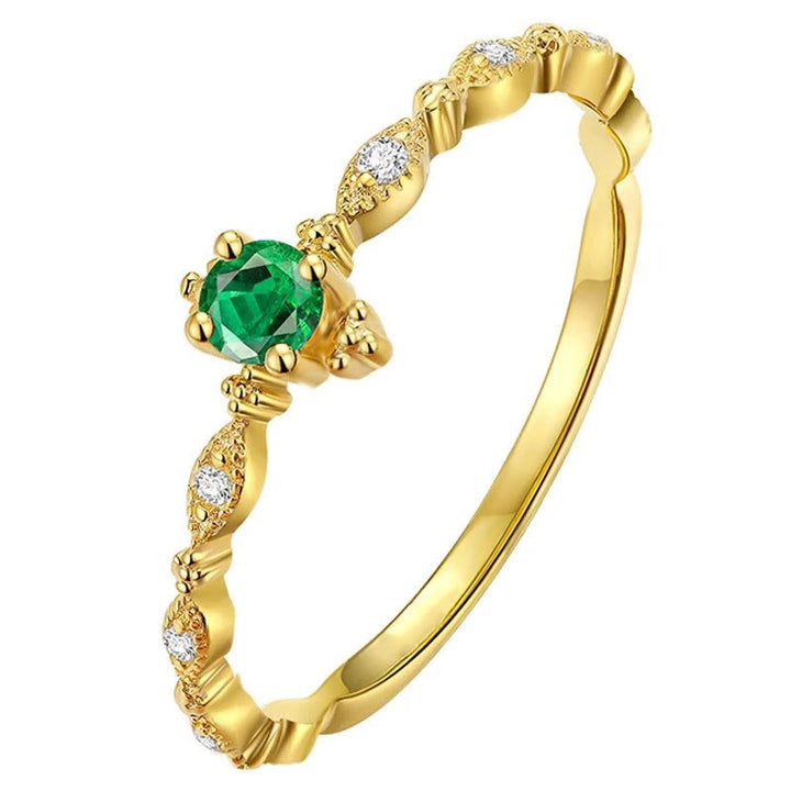 Olivenorma Emerald White Zirconia Ring - image 4