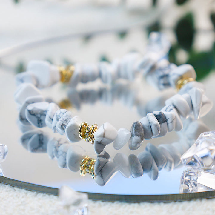 Olivenorma Irregular Stone Crystal Crushed Beads Bracelet - image 3