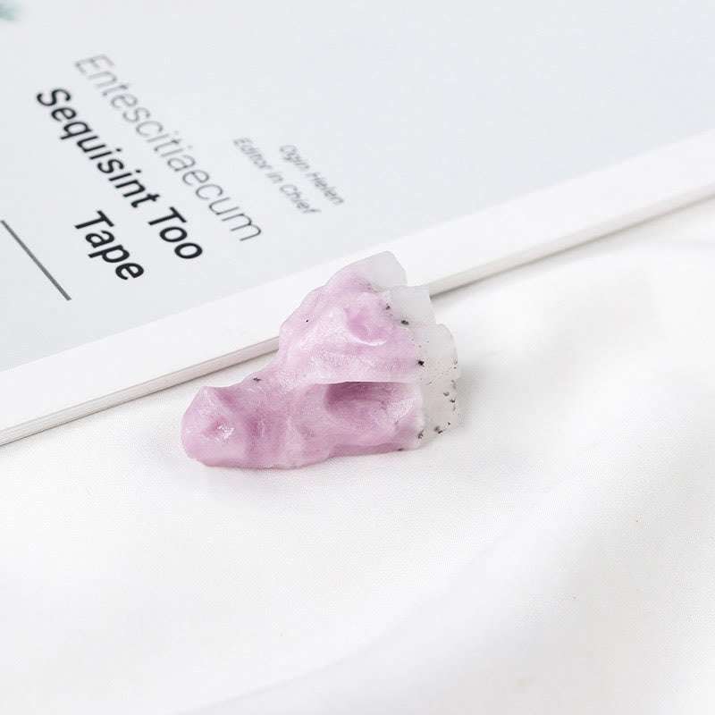 Olivenorma 1.5Inch Crystal Dragon Skull Statue Gemstone Decoration - Lepidolite - image 22