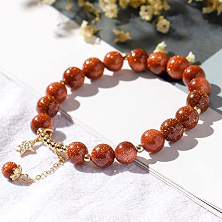Olivenorma "Wealth and Lucky" - Sandstone Shiny Crystal Bracelet - image 2