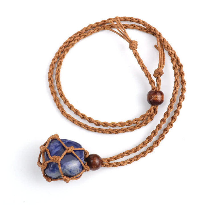 Natural Crystal Protection Necklace - Lapis Lazuli - image 13