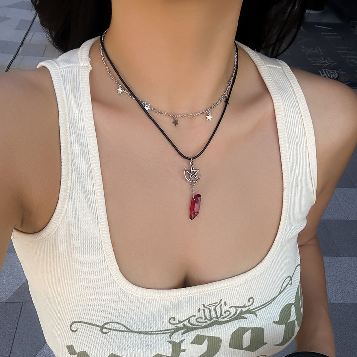 Olivenorma Natural Stone Tree of Life Evil Eye Pendant Necklace Set - image 12