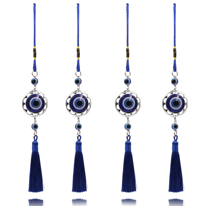 Olivenorma Blue Evil Eye Tassel Car Ornament - image 9