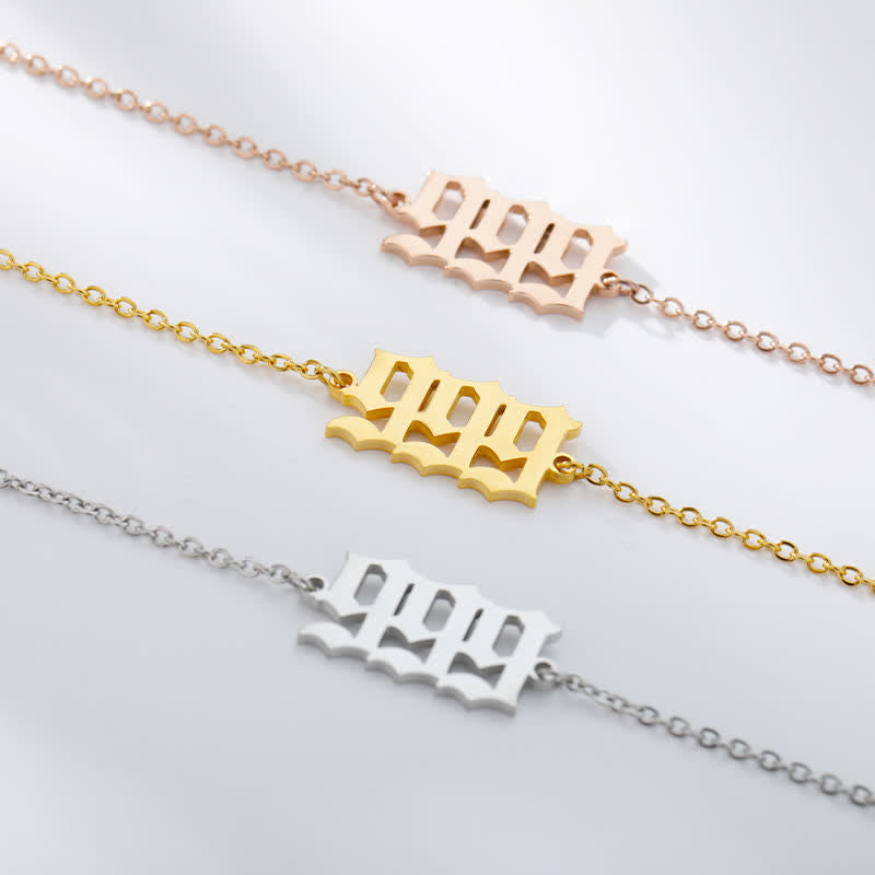 Angel Number Spiritual Anklet Bracelet  - Silver - 999 - image 13