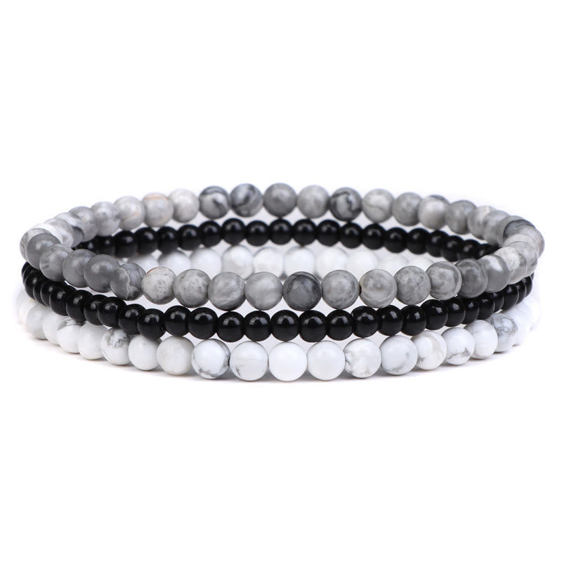 Olivenorma Protection From Negative Energies Map Stone Bracelet - Map Stone - 8mm - image 0