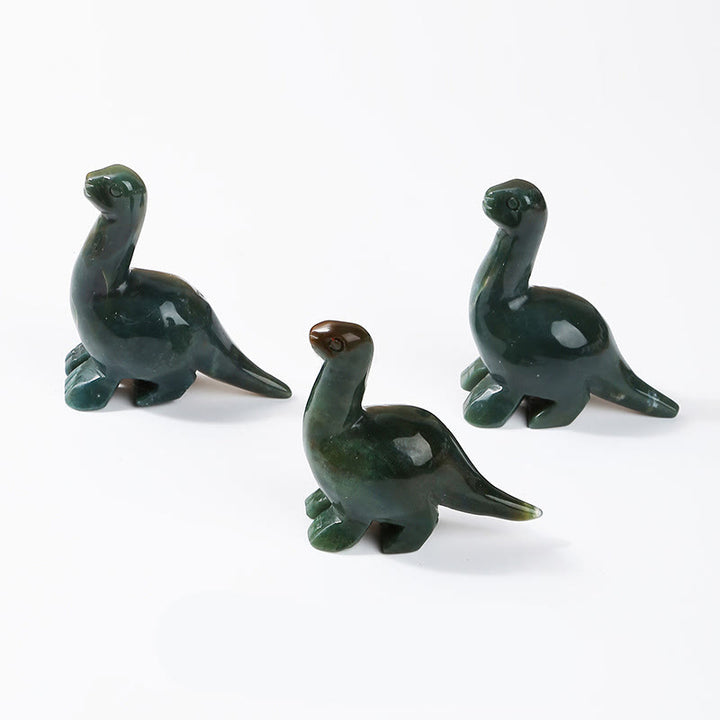 Olivenorma 2.5 Inches Crystal Dinosaur Home Docor Gemstone Decoration - India Agate - image 14