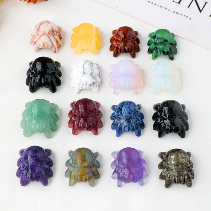 Olivenorma Natural Crystal Spider Carving Gemstone Decoration - image 39