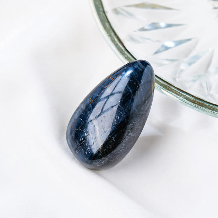 Olivenorma Natural Crystal Drop Shape Polished Play Natural Stone - Obsidian - image 7