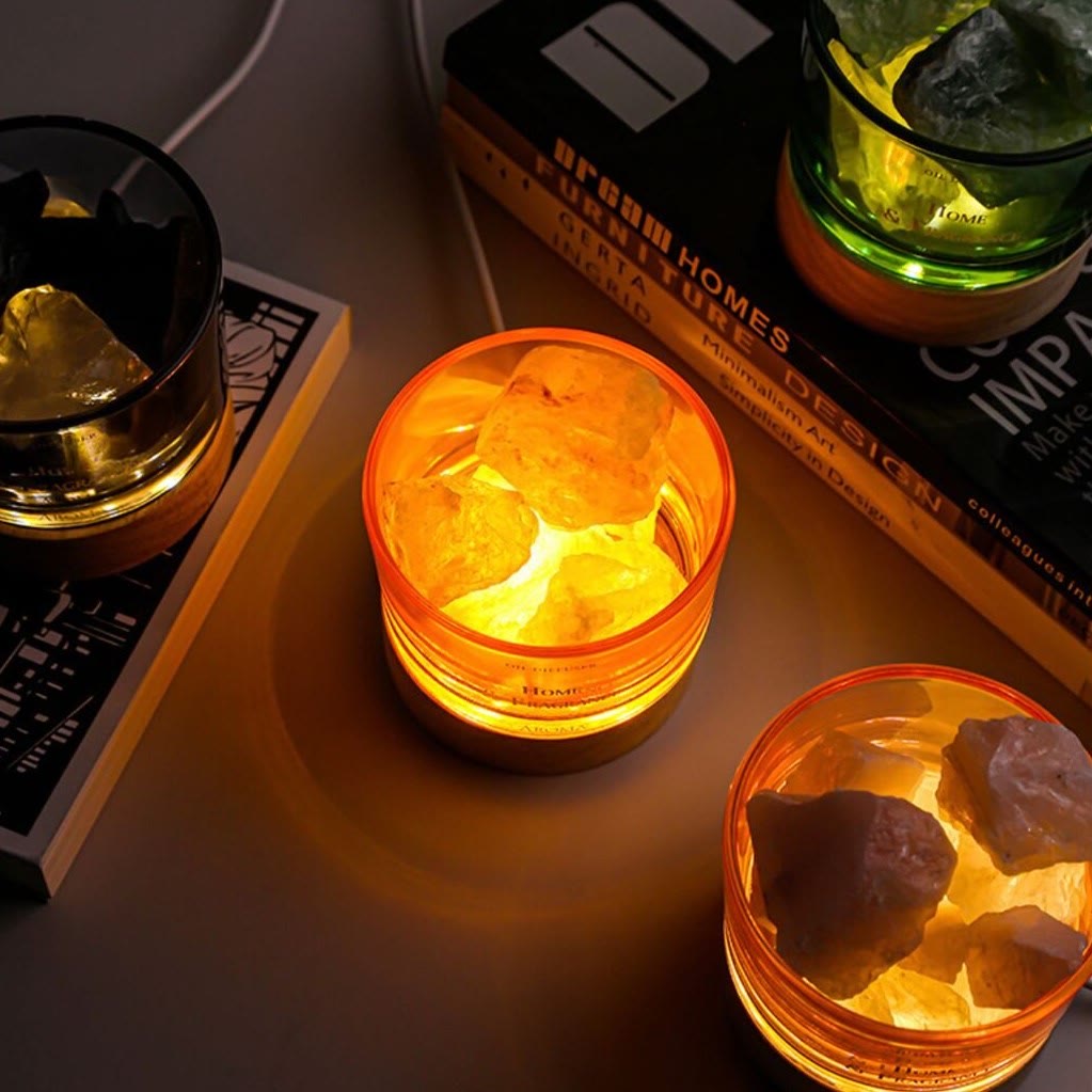 Olivenorma Fireless Diffuser Stone Essential Oil Crystal Aromatherapy Lamp - image 9