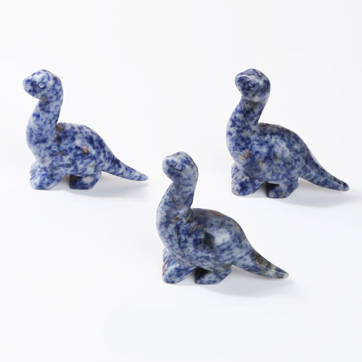 Olivenorma 2.5 Inches Crystal Dinosaur Home Docor Gemstone Decoration - Blue Sodalite - image 12