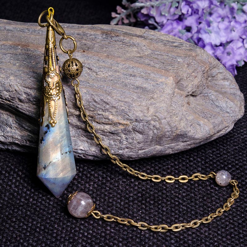 Olivenorma Labradorite Protection Pendulum - image 2