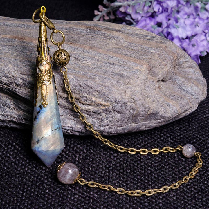 Olivenorma Labradorite Protection Pendulum - image 2