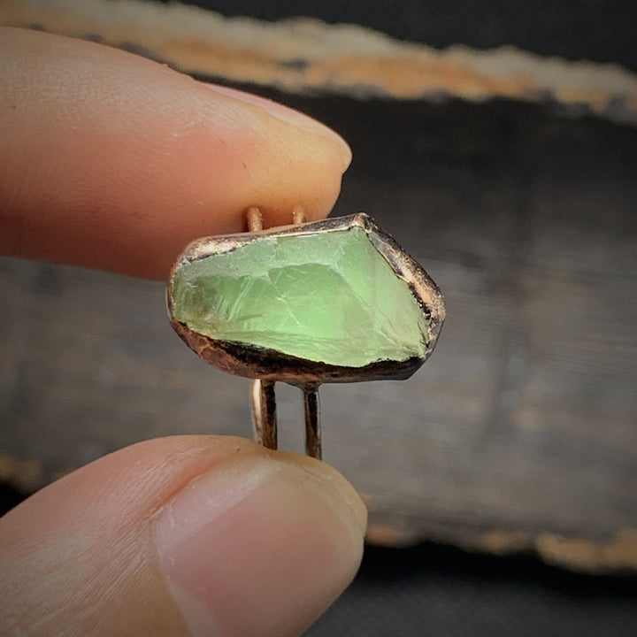Olivenorma Natural Irregular Raw Stone Twelve Birthstone Adjustable Ring - image 29
