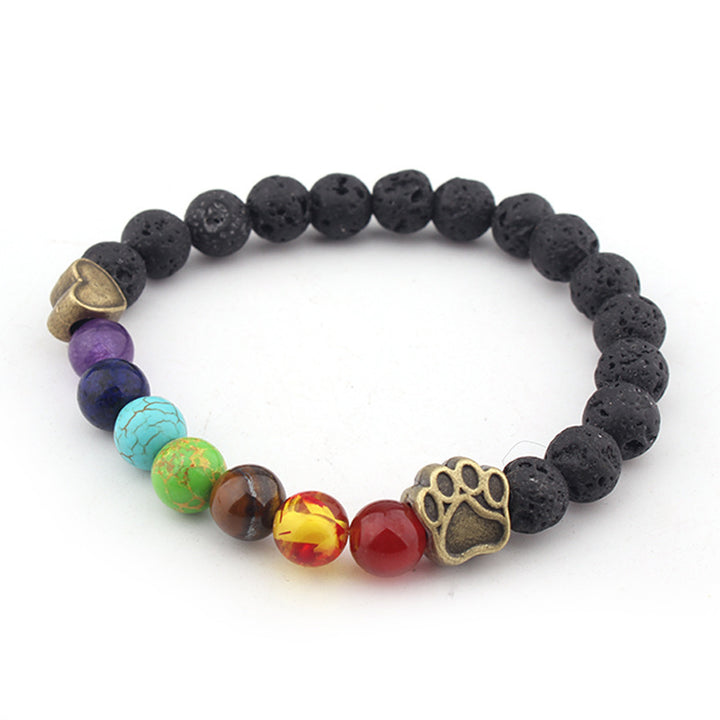 Olivenorma Lava Stone Chakra Protection Necklace - image 0