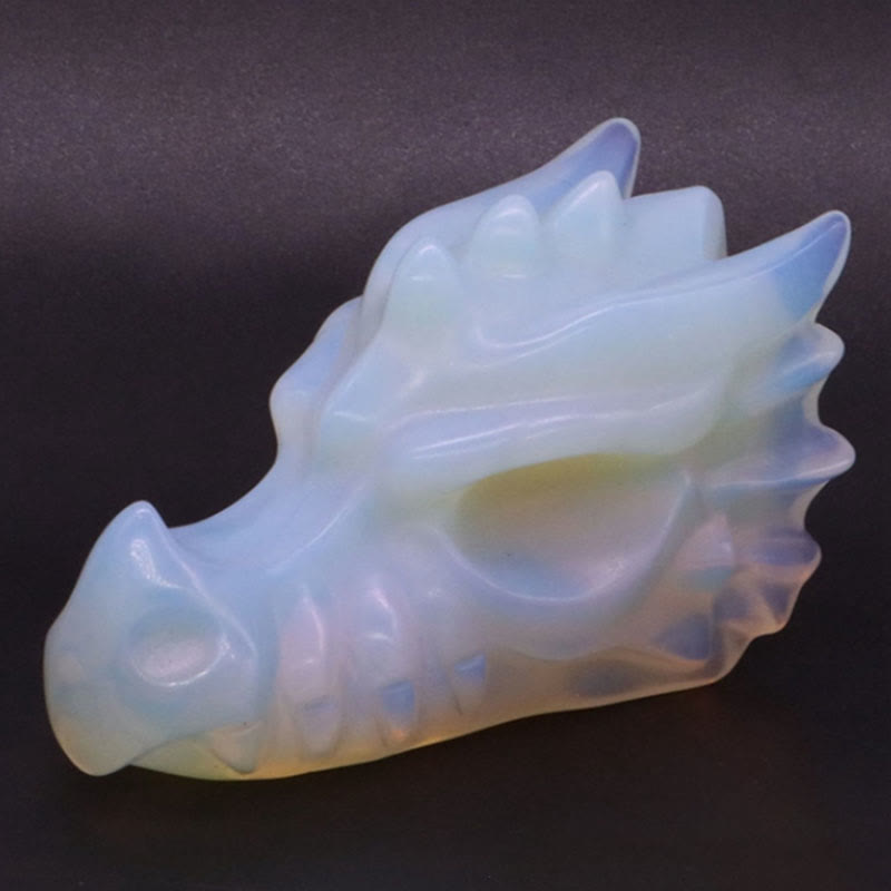 Olivenorma 3.2 Inch Dragon Head Skull Gemstone Decoration - image 31