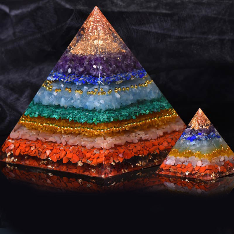 Olivenorma Natural Chakra Balance Orgone Pyramid - image 6