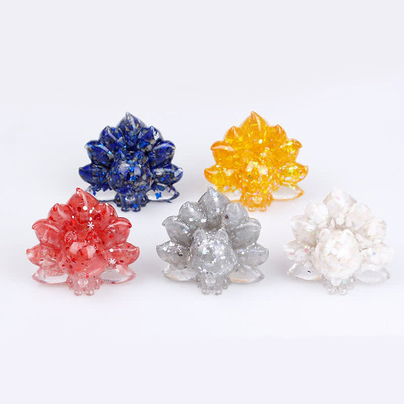 Olivenorma Natural Crystal Fox Gemstone Decoration  - image 0