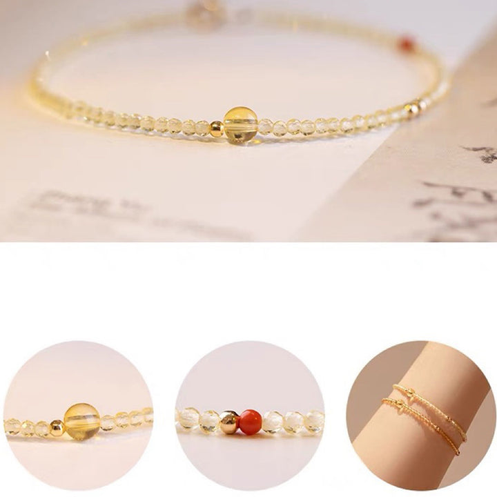 Bright Galaxy - Citrine Energy Gemstone Bracelet - image 5