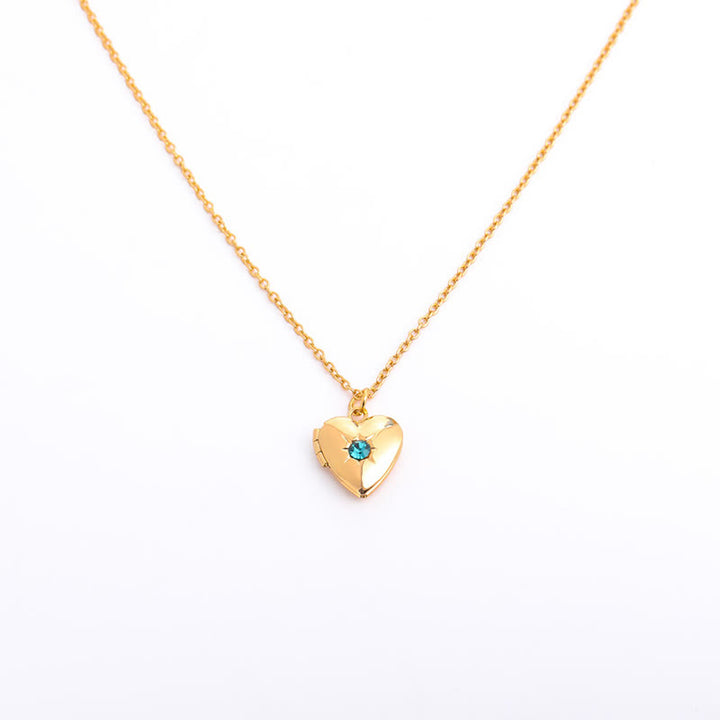 Olivenorma "Shine in My Heart"-Birthstone Heart Album Gift Card  Necklace - image 26