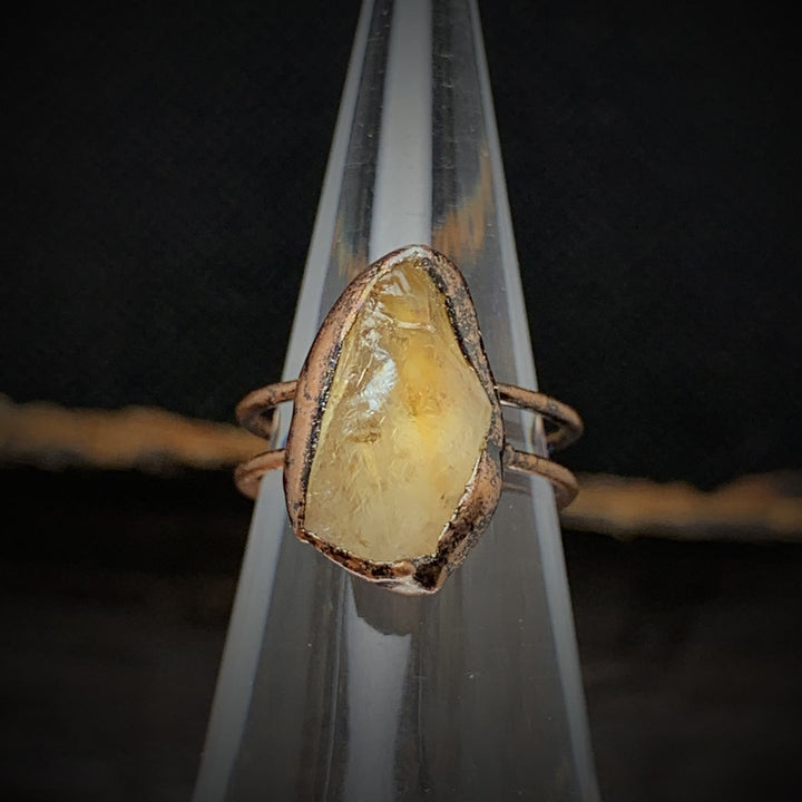 Olivenorma Natural Irregular Raw Stone Twelve Birthstone Adjustable Ring - image 74