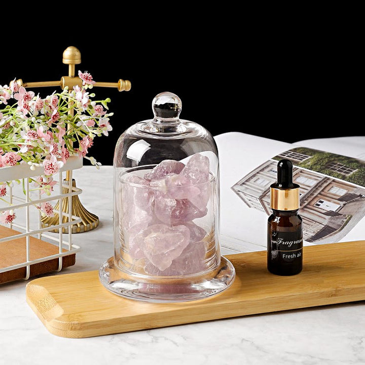Olivenorma Diffuser Stone Flameless Transparent Cup Crystal Aromatherapy Lamp - Amethyst - Lily - image 4