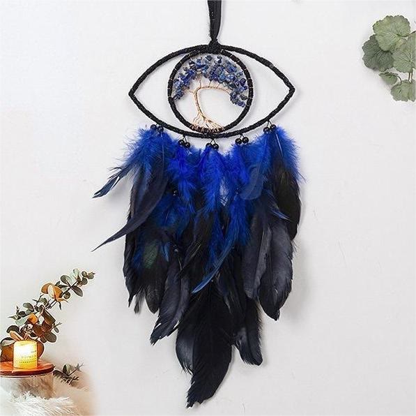 Olivenorma Sodalite Tree of Life Feather Dream Catcher - image 4