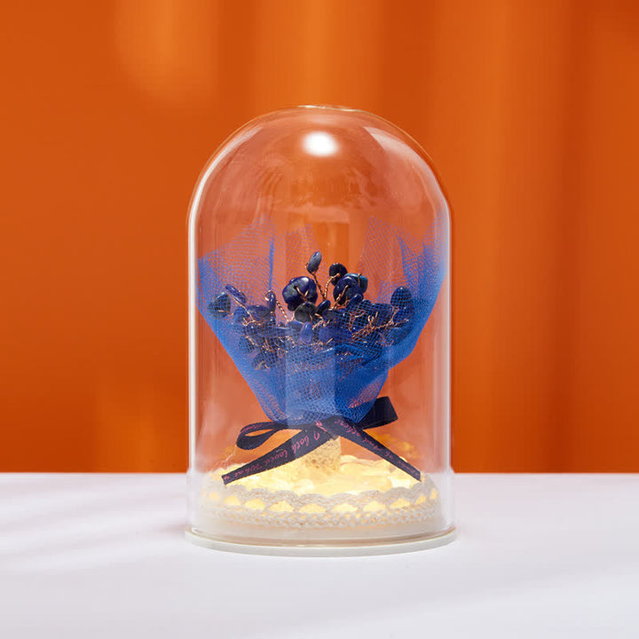 Olivenorma Natural Crystal Glass Cover Feng Shui Tree Decoration - Lapis Lazuli & Bouquet - image 25