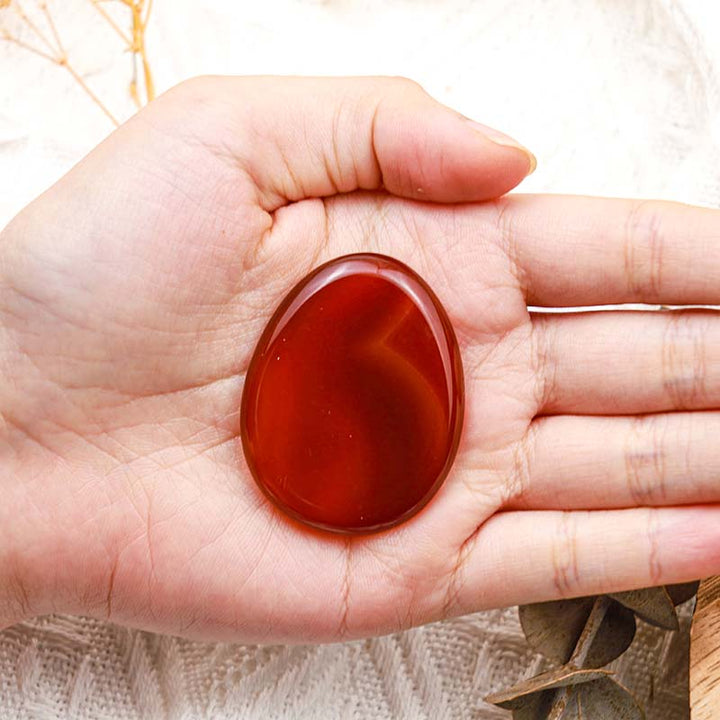 Olivenorma Red Agate Thumb Worry Stone - image 1