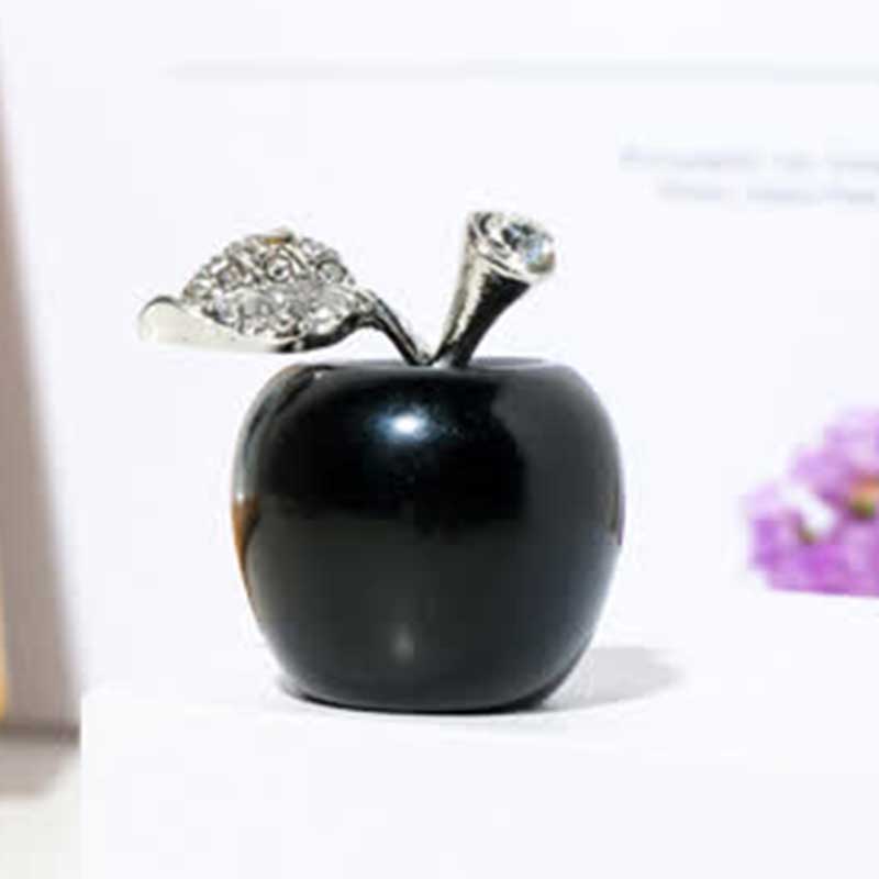 Olivenorma Peace Fruit Apple Gemstone Decoration - Obsidian - image 13