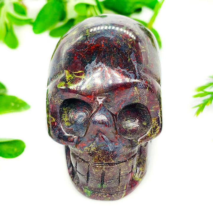 Olivenorma Unakite Crystal Skull Decoration - image 2
