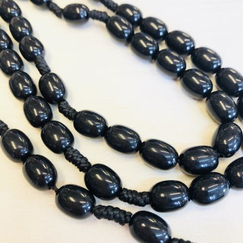 Olivenorma Wooden Beads Rosary Cross Necklace  - image 5