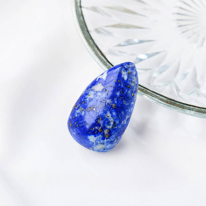 Olivenorma Natural Crystal Drop Shape Polished Play Natural Stone - Blue Sodalite - image 21