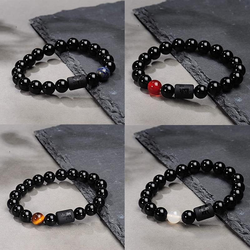 Olivenorma Obsidian Zodiac Lucky Bracelet - image 0