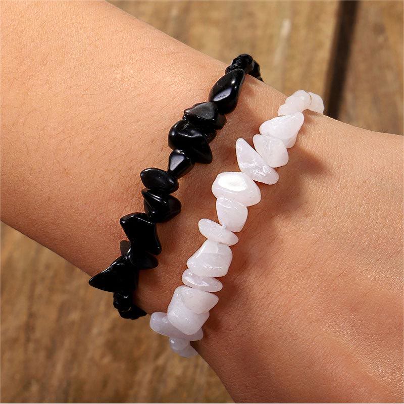 Olivenorma Bohemian Crystal Gravel String Bracelet - image 27
