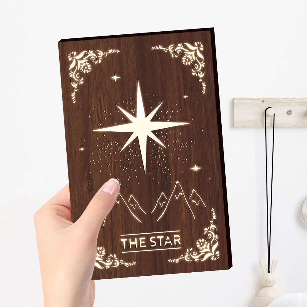 Olivenorma "THE STAR" Wooden Hill Starry Sky Lamp Decoration - image 4