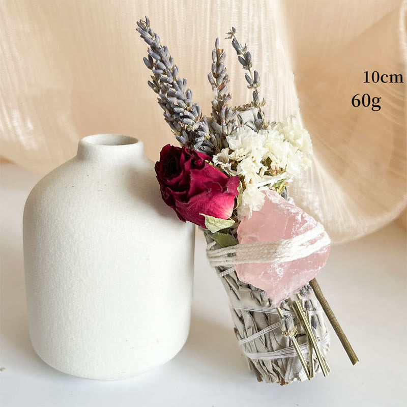 Olivenorma Natural Crystal California Aromatherapy Sage - White Sage & Red Rose & Rose Quartz - image 1