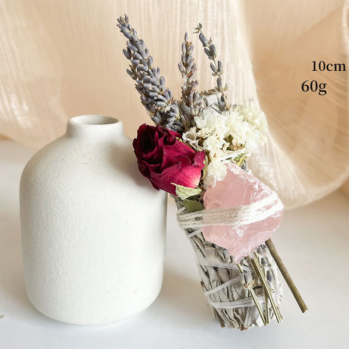 Olivenorma Natural Crystal California Aromatherapy Sage - White Sage & Red Rose & Rose Quartz - image 1