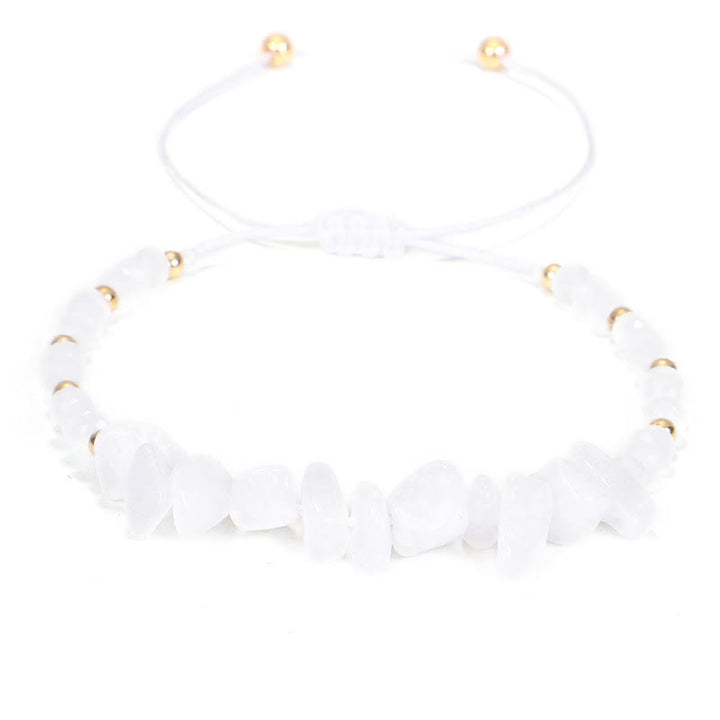 Olivenorma Bohemian Crystal Gravel String Bracelet - Clear Crystal - image 5