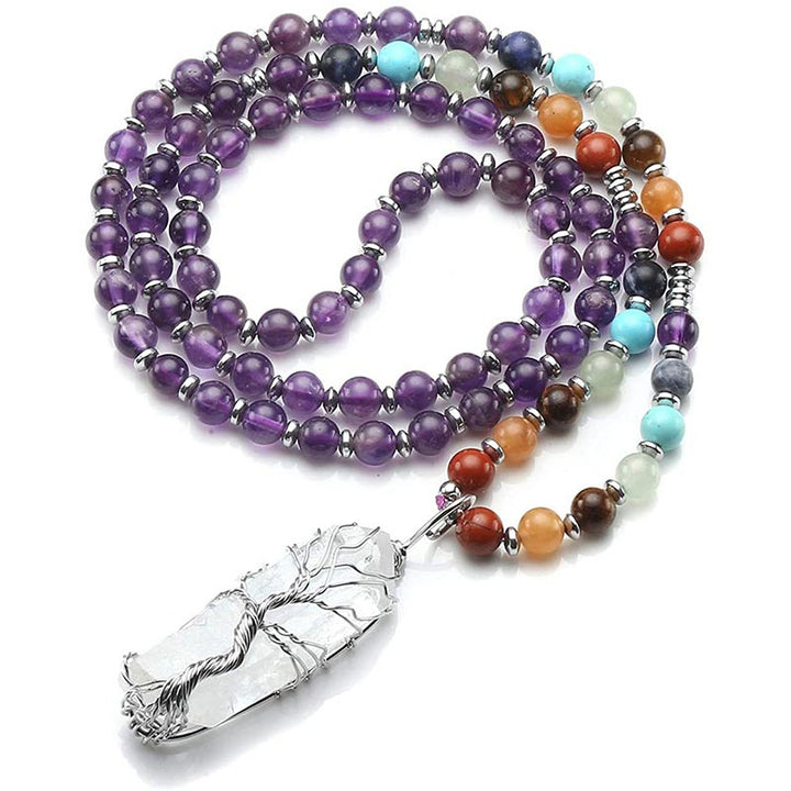 Natural Crystal Chakra Mala  - image 2