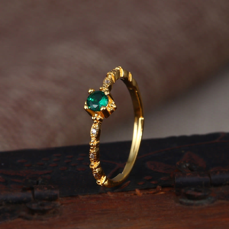 Olivenorma "Elegant Lover" - Emerald Exquisite Ring - Emerald - image 0