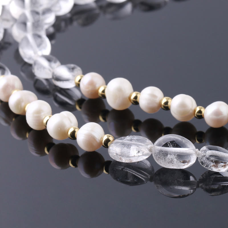 Olivenorma Irregular Crystal Column Pendant Long Necklace - image 11
