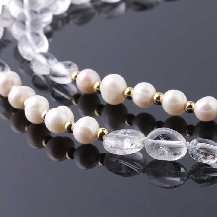 Olivenorma Irregular Crystal Column Pendant Long Necklace - image 11