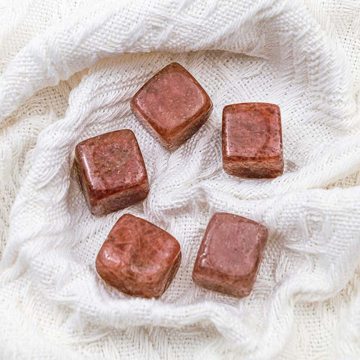 Olivenorma Strawberry Quartz Love And Healing Crystal Cube - image 3