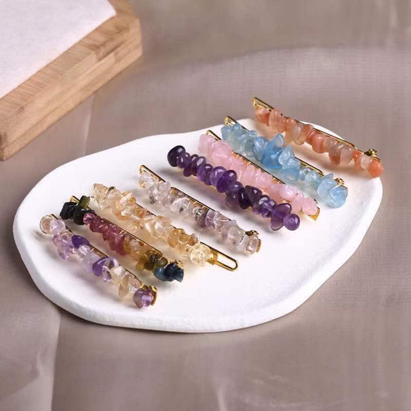 Olivenorma Natural Broken Crystal Hairpin - image 0