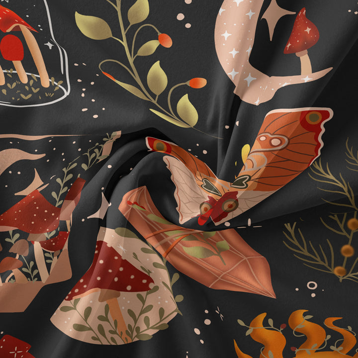 Olivenorma Butterfly Mushroom Sun Pattern Tapestry - image 4