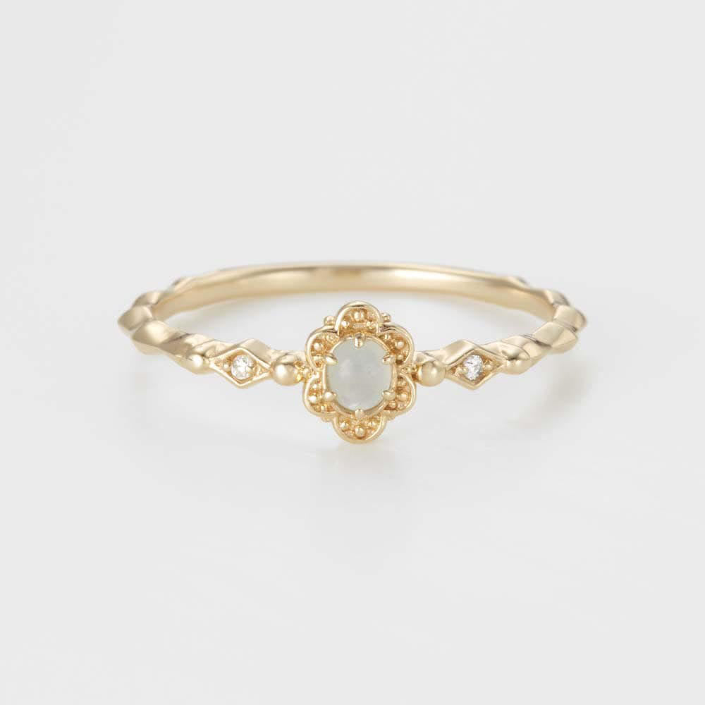 Olivenorma Vintage Natural Aquamarine Daisy Flowers Ring - Daisy Flowers&Vertically - 8 - image 1